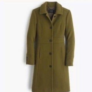 JCrew Lady Day Coat in Green